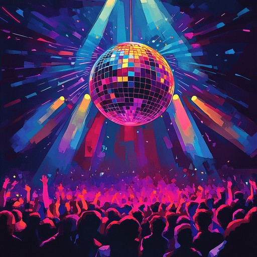 An electrifying instrumental disco song that blends vintage '70s flair with modern electronic elements, featuring driving basslines, soaring strings, and shimmering synth melodies that evoke the excitement of a neon lit dance floor.