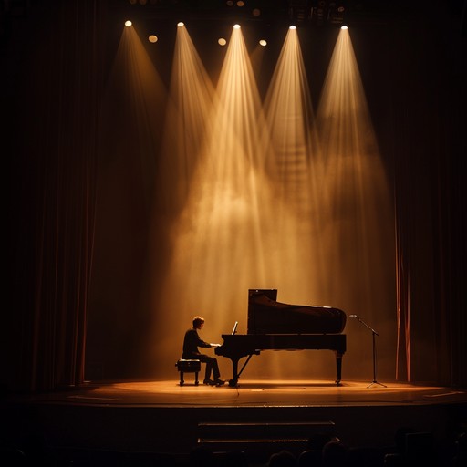 Imagine a dimly lit cabaret filled with gentle piano melodies that evoke memories of love lost and found. The piece navigates through sentimental highs and lows, capturing the essence of intimate, smoky lounges of yesteryears.