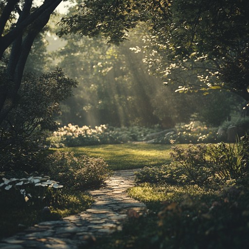 A delicate blend of minimal piano and soft strings, this track captures the serene and calming essence of a gentle walk through a peaceful garden. Ideal for relaxation and reflective moments.