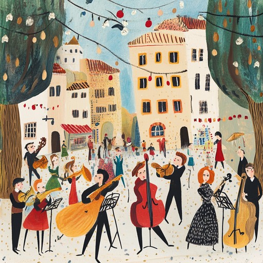 A vibrant and fast paced instrumental track featuring clarinet, violin, and accordion. The melodies are rich and lively, evoking the spirit of traditional klezmer music and bringing an atmosphere of joy and festive excitement.