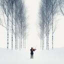 cinematic violin playing mournful, lonely winter melody beautifully