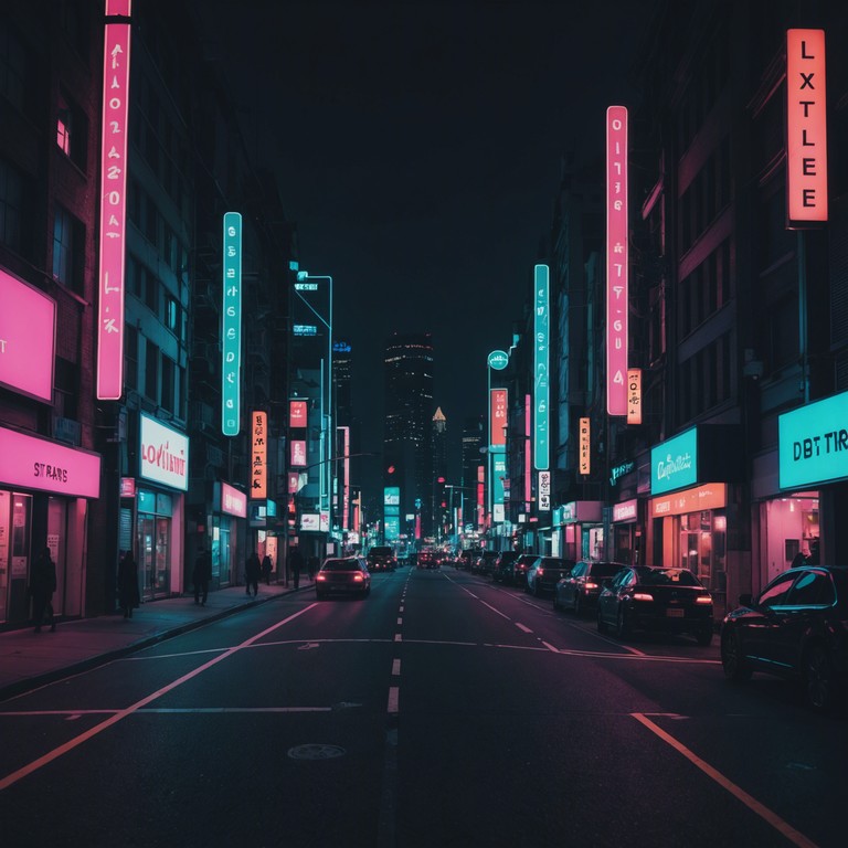 This track features a deeply nostalgic yet futuristic soundscape, where pulsing electronic rhythms blend seamlessly with melancholic, ethereal synth melodies, capturing both the excitement of neon lit cityscapes and the solitude they can embody.