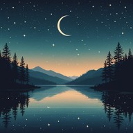 a serene, melodious representation of nocturnal tranquility