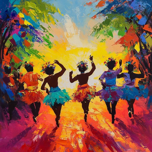 An exuberant instrumental piece combining elements of world music with modern electronic grooves. Each section flows seamlessly, introducing a variety of cultural influences from samba rhythms to eastern melodies, tied together with an infectious beat. Ideal for any celebration or festive backdrop.