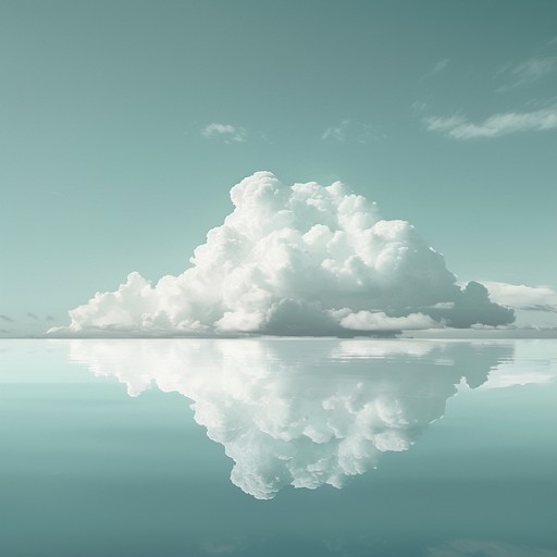 This soft and calming composition features delicate piano melodies, warm acoustic guitar strums, and subtle orchestral elements that evoke a sense of peace and relaxation. The track gradually builds, introducing ethereal synth pads and a light, steady percussion, creating a dreamy atmosphere that transports the listener to a serene, cloud-like state.