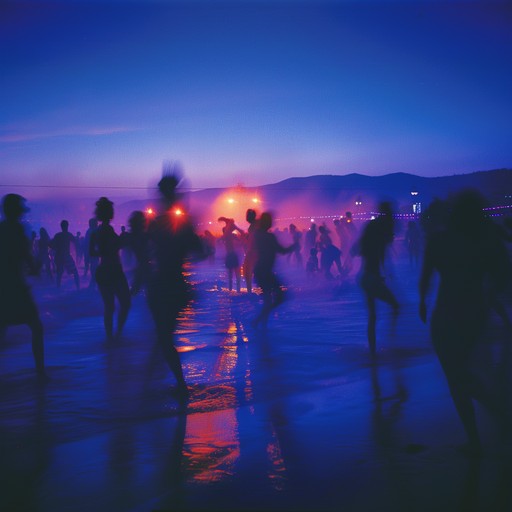 Unleash a torrent of enthusiastic beats and immersive soundscapes that transport listeners to a coastal rave, where the energetic pulse of techno meets the fresh, vibrant vibes of the seashore.