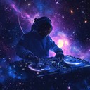 energetic edm journey through space with cosmic synth sounds