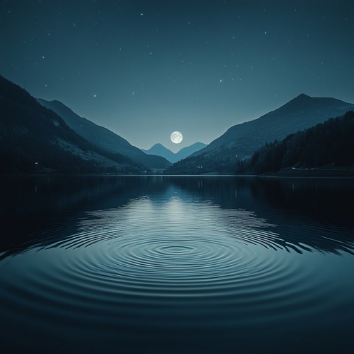 A gentle neoclassical piano composition that transports the listener to a tranquil moonlit night, where soft melodies flow like ripples across a still lake, bringing peace and introspection.