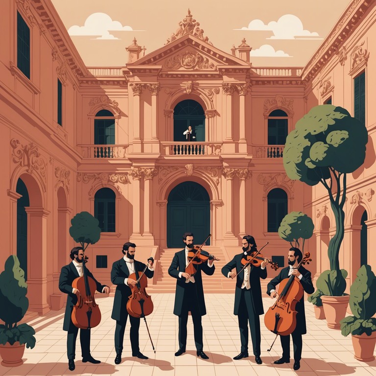 A violin composition that embodies the serene and reflective mood of a classical era, resonating with the sensibilities of those who long for musical tales of yore.