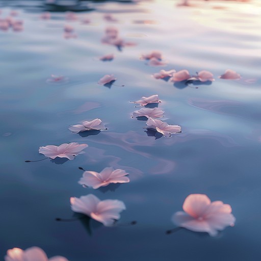 Step into a tranquil anime inspired world with ethereal flute melodies and ambient textures that evoke memories of falling cherry blossoms in a twilight setting. The serene instrumental captures wistful and dreamlike atmospheres.