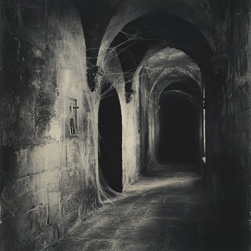 This track utilizes minimalistic, haunting soundscapes to create an immersive gothic ambiance. Haunting whispers and subtle sound manipulations evoke a setting of a long forgotten castle draped in shadows and silence. This piece aims to transport the listener into a serene yet slightly unsettling realm, where every soft echo tells a story of ages past.