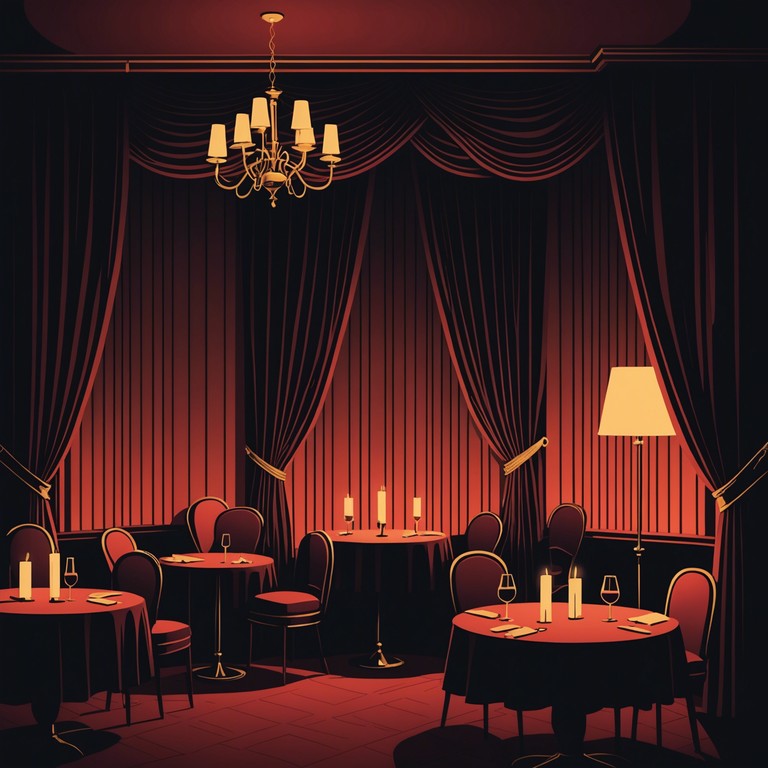 Imagine a dark, intimate cabaret scene where the music spirals into a mystical realm, guided by the mesmerizing sound of an accordion. As night deepens, the accordion's melodies weave through the smoky room, conjuring images of shadowy figures and forgotten lore, creating an atmosphere thick with enigma and allure.