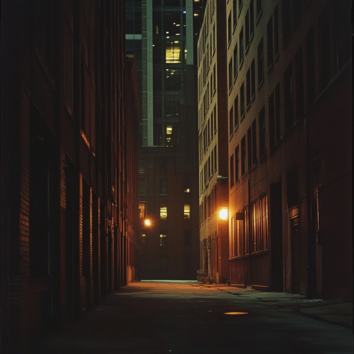 An instrumental bossa nova piece that weaves a tense atmosphere as it guides the listener through the shadowy alleys of a silent city at night. The melody is carried by the haunting tones of a classical guitar, accompanied by subtle percussion that echoes like distant footsteps. The music builds suspense, evoking feelings of mystery and anticipation, blending smooth bossa nova rhythms with an underlying sense of unease.