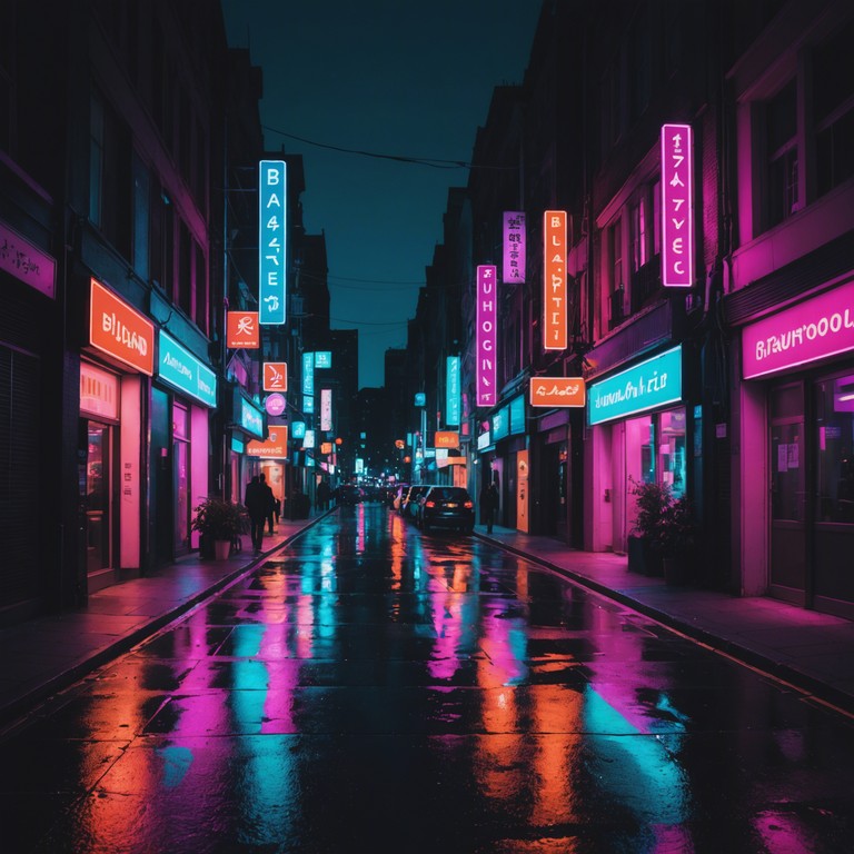 This track captures the essence of a vibrant nightlife through its pulsating rhythms, where deep melodic synths create an atmosphere of a lively urban dance floor illuminated by neon lights. The music seamlessly blends a driving beat with layers of complex synth melodies, painting a picture of dynamic city life at night.