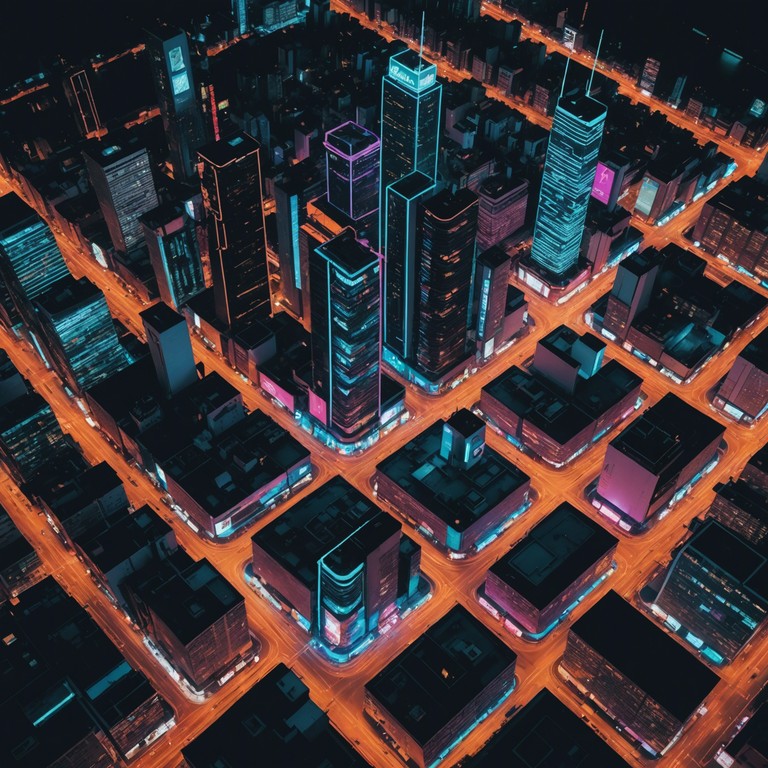 This track captures the essence of a neon lit urban landscape, with deep bass, drifting synth patterns, and dynamic percussion creating a sense of nocturnal adventure. A sonic exploration of a futuristic city's heart, where technology pulses through every corner.