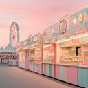 timeless carnival scene evoking tranquility and nostalgia.