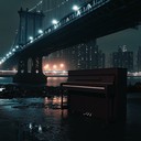 piano chords evoke tender urban rhythms, blending with street sounds