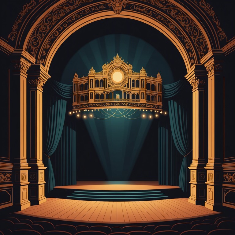 Imagine an old, dimly lit opera house, where every note echoes a tale of ghostly appearances and unexplained whispers, further enhancing the spine chilling experience of the listener.