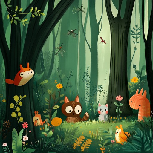 An energetic orchestral piece capturing the playful spirit of a magical forest adventure. With lively strings, spirited woodwinds, and lighthearted percussion, the piece paints a vivid picture of curious creatures and hidden surprises in an enchanting woodland. Perfect for uplifting and cheerful cinematic moments.