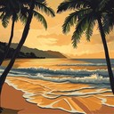 a soothing calypso melody capturing warmth of tropical sunsets.