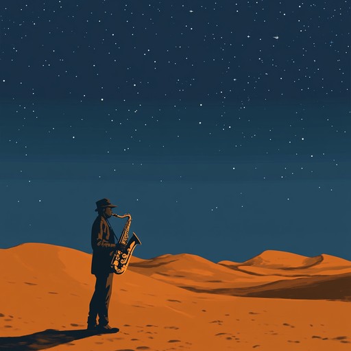 This instrumental piece marries the sultry, mysterious sounds of middle eastern scales with the vibrant, improvisational energy of jazz. Look forward to exotic desert landscapes and cool, late night jazz clubs coming to life through music. The slow introduction will feature a soulful saxophone solo, building up to dynamic rhythms and melodies that evoke the timeless beauty and raw emotion of a sunset in the sahara. Perfect for an intimate, laid back listening experience or for creating an evocative atmosphere.