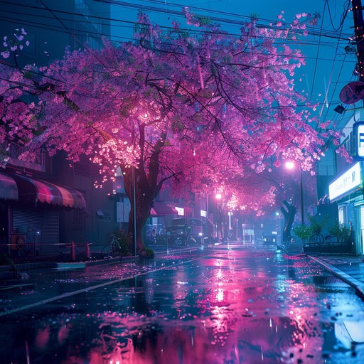 A vibrant and joyful jpop instrumental track featuring shimmering synths, playful melodic flourishes, and a pulsing electronic beat. The song evokes images of cherry blossoms falling against a neon-lit cityscape, capturing the essence of youthful optimism and the magic of new beginnings.