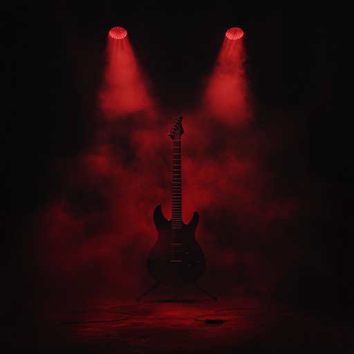 This instrumental track features dark, intense heavy metal riffs, pounding drums, and a menacing atmosphere. The guitar work is both intricate and aggressive, creating a powerful auditory assault. The bass lines are thunderous, adding depth and weight to the composition, while the drum work is relentlessly pounding, driving the track forward with ferocious energy. An ominous undertone pervades the entire piece, evoking a sense of impending doom and raw power.