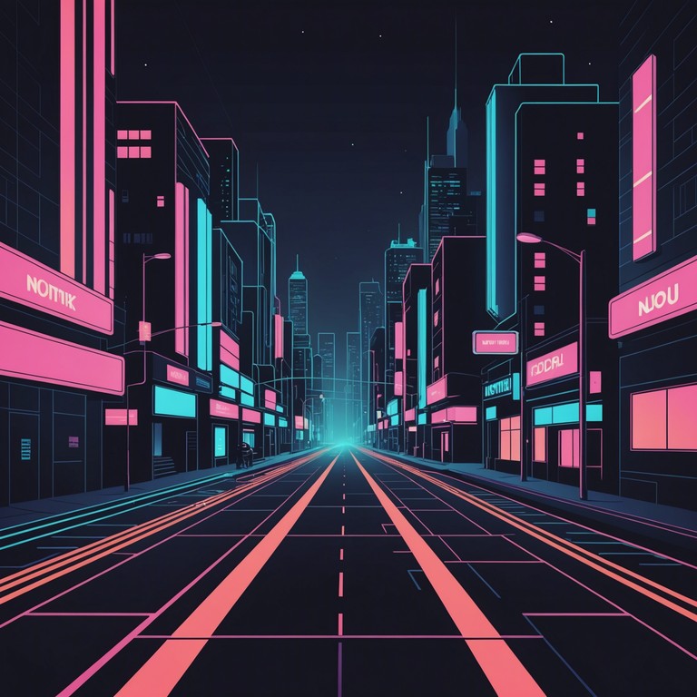 Imagine wandering through a cityscape engulfed in perpetual night, where the only companions are neon signs flickering above and the distant hum of cybernetic life. The tones capture the essence of isolation within a sprawling, technologically advanced city, encapsulating a vibe of profound loneliness amid urban chaos.