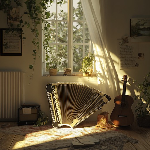 A solo accordion delivers peaceful tunes, creating a meditative soundscape perfect for relaxation and introspection. Every note and breath of the bellows draws a picture of solitude and tranquility, ideal for moments of personal reflection or gentle background music.