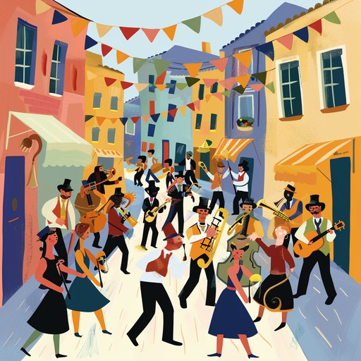 Experience an exuberant klezmer melody that encapsulates the euphoria of triumph with lively rhythms and vibrant harmonies. The joyous notes dance through the air, bringing to life a vivid tableau of victory and celebration.