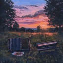 relaxed accordion polka serenade for calm, serene evenings