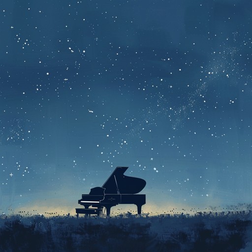 A delicate piano melody intertwines with subtle strings, evoking a sense of introspection and wistful contemplation. The composition explores the quiet moments of self reflection during the stillness of midnight, with each note providing a soothing and contemplative experience.