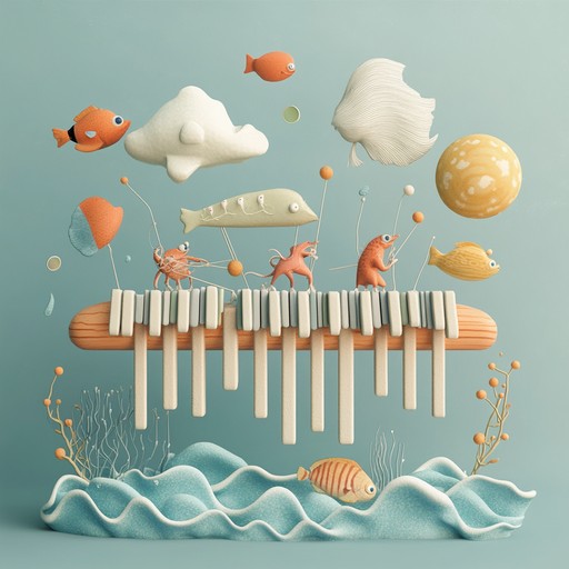 Dive into a sonic exploration where the marimba's bright tones mimic the cheery giggles of sea life, crafting a soundscape that's both entertaining and relaxing. This track is a delightful escape into a world where the ocean itself seems to laugh, filled with vibrant acoustic textures that promise to lighten the mood and delight the imagination.