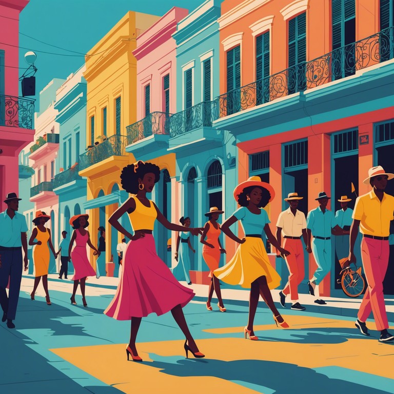 This track captures the essence of a vibrant sunrise in havana, blending infectious afro cuban percussion with lively brass sections for a danceable, soul stirring melody. Emulating the awakening of the city, it starts with a gentle percussive build up, leading into a full explosion of rhythmic beats and melodious trumpets, ideal for starting any day with energy and joy.