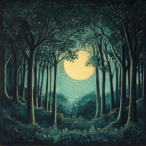 This captivating orchestral piece transports you to a mysterious forest at night, using haunting strings, gentle woodwinds, and resonant brass to evoke a sense of wonder and intrigue. The sparkling harp and delicate percussion bring the hidden secrets of the forest to life under the moon's glow.