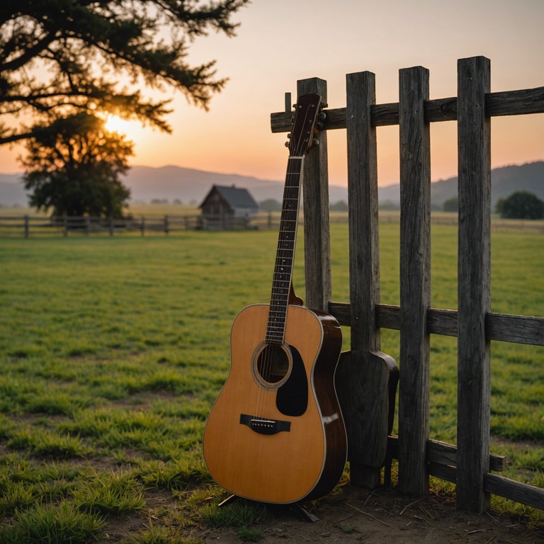 This track will feature the acoustic guitar as the main instrument, gently plucking out a melody reminiscent of classic american tunes that stir up a sense of national pride and intimate connection to the homeland. The song starts softly, growing slightly in dynamics, but remains delicate and internalized, symbolizing a personal meditative journey on one's love for their country.