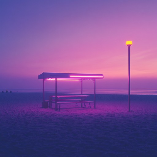 A laid back instrumental track featuring vintage synths and smooth rhythms, capturing the essence of serene summer evenings under neon lights. Perfect for relaxing and drifting into a state of calm reflection.