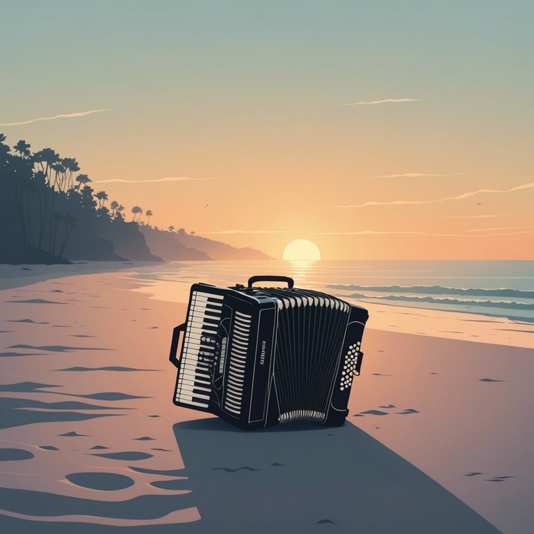 This track blends traditional cumbia rhythms with contemporary electronic elements, creating a contemplative atmosphere that invites listeners to delve into a reflective journey. The use of the classic accordion brings a sense of nostalgia, while modern synths and beats infuse the track with a new age vibe, perfect for introspective listening or background music in reflective settings.