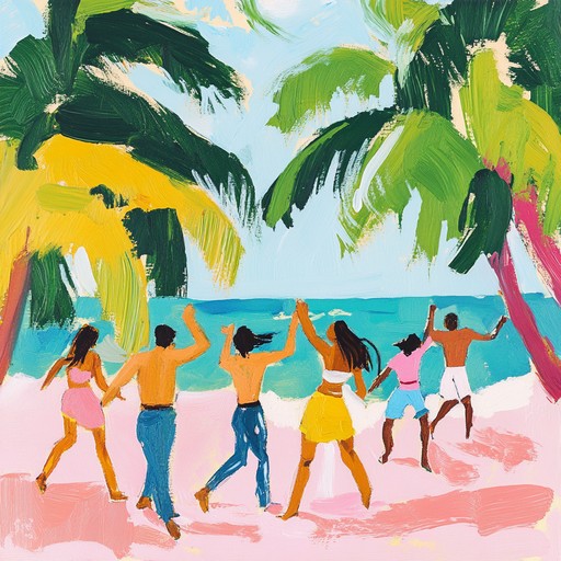 An energetic reggae track featuring vibrant guitar melodies, rhythmic basslines, and spirited percussions that evoke the feeling of dancing under swaying palm trees on a sunny caribbean beach.