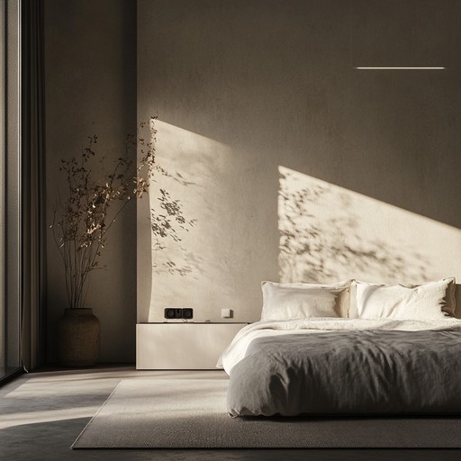 An intricate composition featuring soft, ambient melodies, ideal for creating a tranquil and intimate atmosphere in dimly lit bedrooms. The delicate interplay of serene sounds invites relaxation and introspection, making it perfect for winding down after a long day.