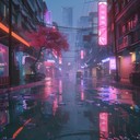 gentle synthwave melodies illuminating twilight urban landscapes