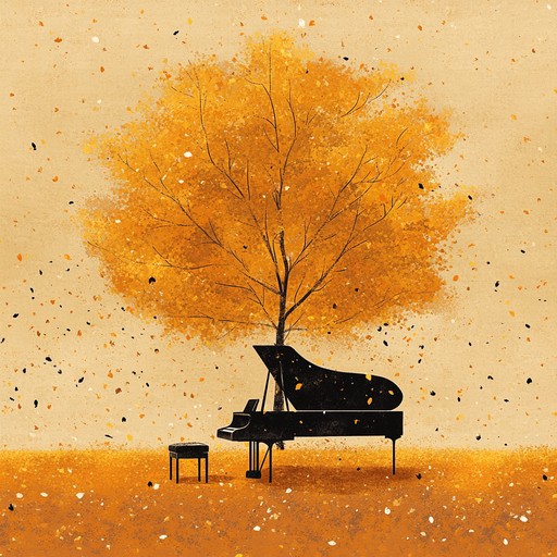 Gentle piano notes create a melancholic soundscape, evoking tender memories of a past love. The serene, flowing melody intertwines with feelings of longing and solitude, painting an intimate picture of romance lost in the crisp, rustling of autumn leaves.