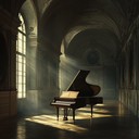 eerie baroque melodies resonate within ancient, desolate chambers.