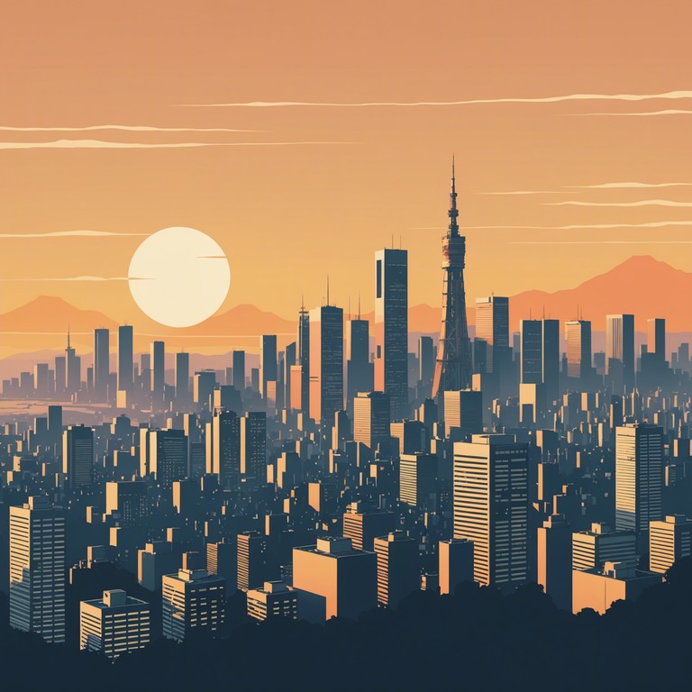 This track features a gentle, flowing melody that captures the inspiring beauty of a sunrise in tokyo, offering a refreshing start to the day filled with positivity and warmth. The music swells subtly, reflecting the slow rise of the sun, setting a scene of hope and renewal. This composition is perfect for adding an uplifting backdrop to any morning routine or creating a serene environment.