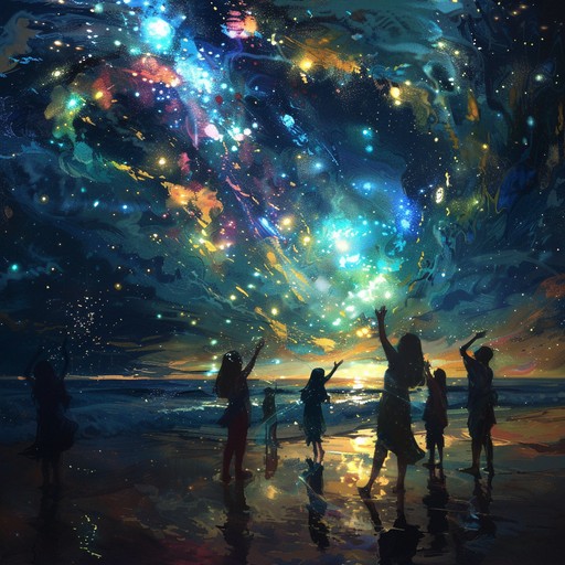 Embark on a stellar journey with pulsating beats and shimmering synths, evoking the sensation of dancing under a starlit sky by the ocean. This track blends upbeat trance rhythms with an ethereal, oceanic soundscape, creating an uplifting and mesmerizing atmosphere. Ideal for lively gatherings and festival vibes.