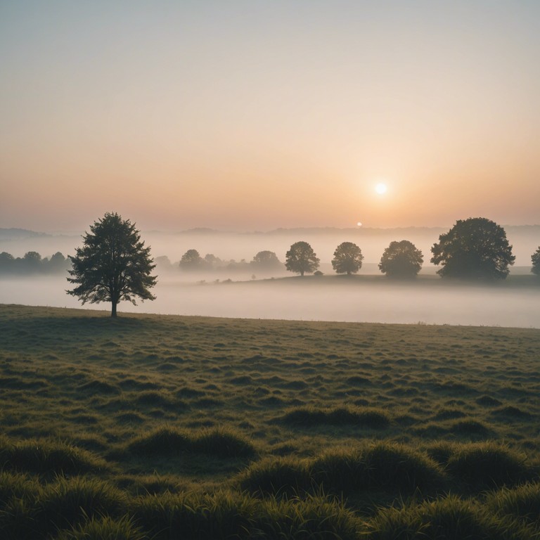 This bluegrass track captures the essence of optimistic mornings using a lively banjo rhythm, complemented by a rich acoustic bass and spirited fiddle sections that embody the promise of a new day. It's as if the music is trekking through the dewy fields at sunrise.