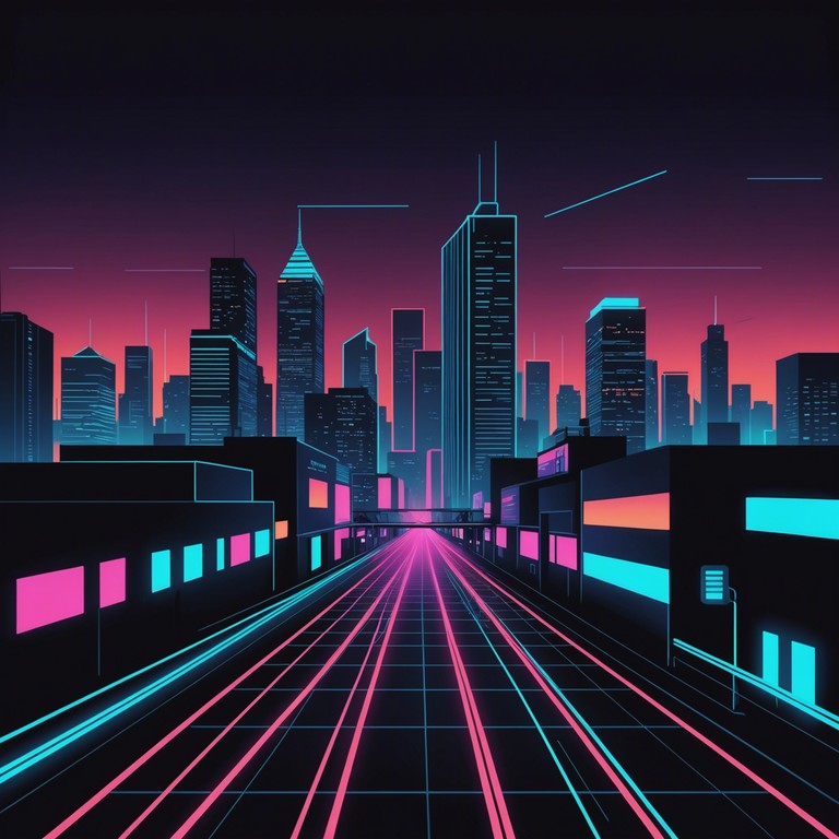 This track features an intense and rhythmic beat that simulates the feeling of a high stakes nighttime chase through a neon lit city, with disco influences that add excitement and a vintage flair.