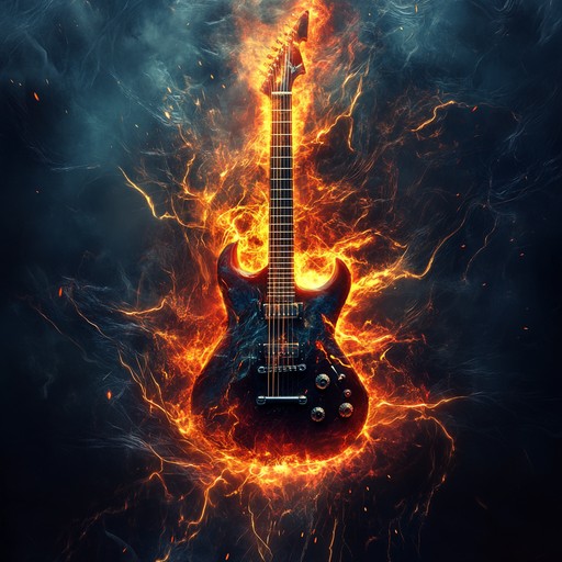 An instrumental hard rock piece bursting with groovy, powerful riffs, vibrant bass, and energetic drumming, delivering a high octane experience that fuels the listener's adrenaline.