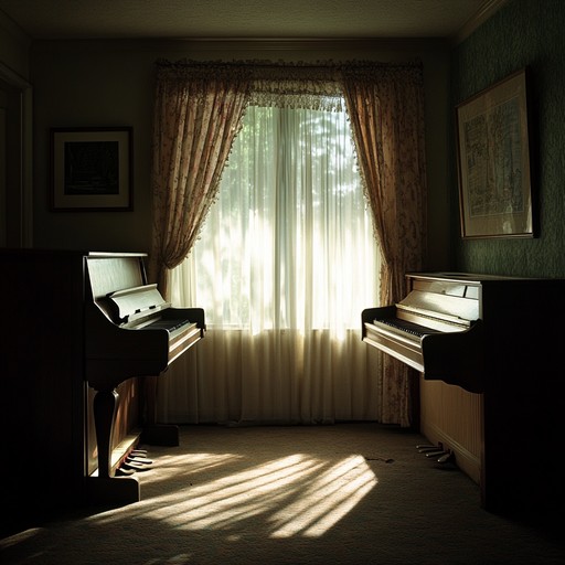 An instrumental piece where a lone piano gently weaves a melody that reflects on solitude and inner peace.