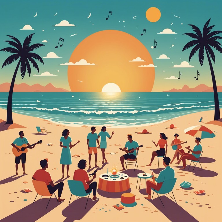 This instrumental creation offers a perfect backdrop for all your joyous summer happenings, from beach volleyball to rooftop soirees. With its deep house essence and a cheery melody played on an electric piano, it ensures every moment is brimming with fun.